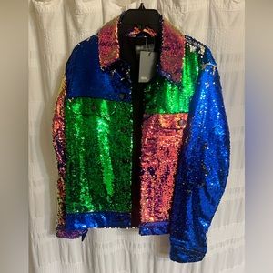 Mens sequin western jacket